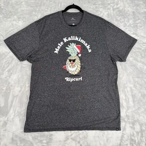 Ripcurl Mens Mele Kalikimaka Pineapple XL Holiday Christmas Graphic T-Shirt